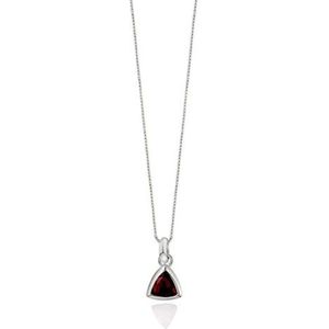 Ketting Dames Geboortesteen Granaat Januari (Zilver) | cadeau dames