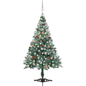 vidaXL-Kunstkerstboom-met-verlichting-ballen-sneeuw-dennenappel-150-cm