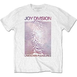 Joy Division - Space - Unknown Pleasures Gradient Heren T-shirt - M - Wit