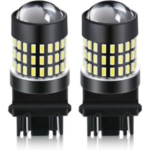 TLVX T25 3157 P27W LED Autolampen / Canbus / Kleur 6000K / Wit licht / Duplo LED / Stadslicht / Dagrijverlichting / DRL Duplo lampen LED / Achterlichten / Remlicht / 12V / Autolamp / Achterlamp / CANBUS / 2 stuks