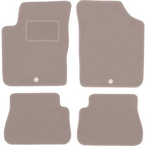 Beige veloursmatten voor: Kia Picanto I hatchback (2003-2011)