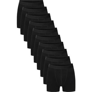 Heren Onderbroeken 10-Pack Boxers Zwart, Anti-Zweet en Ademend Boxer, Slimme Stijl, Ongeëvenaard Comfort, Lycra Boxers Voor Jou, Zwart, Maat XL