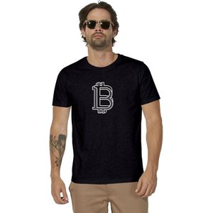 Bitcoin cryptocurrency T-shirt - maat S
