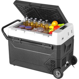 Draagbare Autokoelkast Uit, 60 L , Enkele Zone,-20 ~ 20 ℃ Instelbaar,Compressorkoeler Voor Thuis, Buiten, Kamperen, Camper, Auto