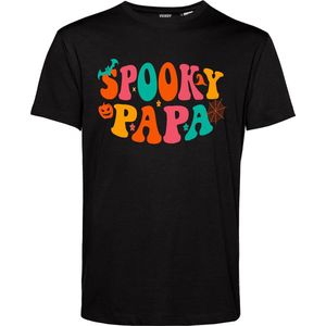 T-shirt Spooky Papa | Halloween Kostuum Volwassenen | Halloween | Foute Party | Zwart | maat XXL