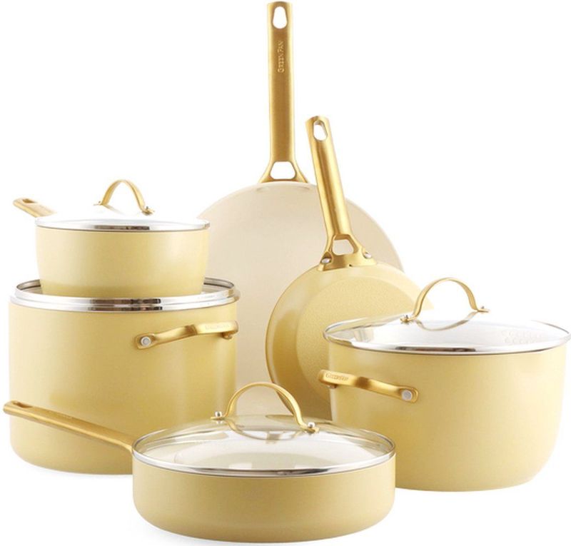 GreenPan Padova Reserve Sunshine Yellow Pannenset - 10-Delig