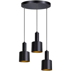 ETH Sledge Hanglamp - Ø30cm - 3-lichts E27 - Zwart