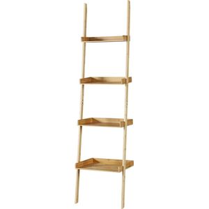 Badkamerrek Göinge bamboe ladderplank met 4 planken