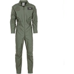 Gevechtspiloten overall / kostuum voor volwassenen - piloten verkleedpak XL