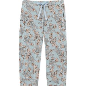 SCHIESSER Mix+Relax nachtkleding dames - dames loungebroek 3/4 lengte modal paisley bluebird - Maat: 36