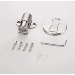 Magnetische Deurstopper Heavy Duty - Vloergemonteerd - 1 stuk - Roestvrijstaal