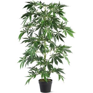 Nep Wietplant - 80cm - Kunst wiet plant - Groen