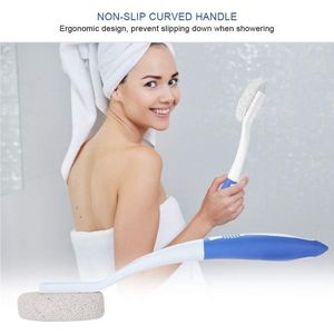 Voetsteen met Lang Handvat - Puimsteen Verwijder Dode Huid - Voetborstel met Puimsteen - Voetmassage Remover .