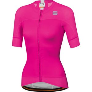 Sportful Fietsshirt Korte mouwen voor Dames Roze Wit - SF Bodyfit Pro Evo W Jersey-Bubble Gum White - S