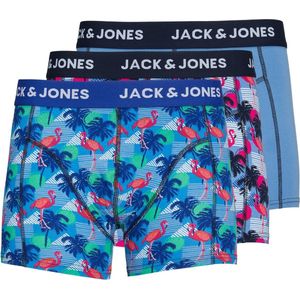 Jack & Jones Boxershort Heren JACPUEBLO Flamingo Print 3-Pack - Maat S