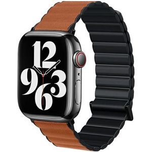 Beline band Apple Watch Magnetic Pro 42/44/45/49mm zwart/bruin zwart/bruin doos