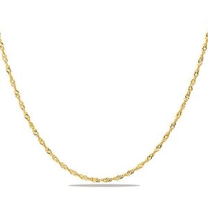 Juwelier Zwartevalk - 14 karaat gouden singapore schakel ketting sing-1.3/45cm