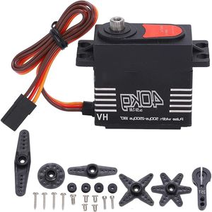 40 kg digitale servo RC - Metalen en roestvrijstalen tandwielservo voor 1/8 1/10 RC-auto - Geschikt voor Scx10 .