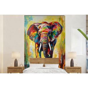 Olifant - Kunst - Schilderij - Dieren - Regenboog