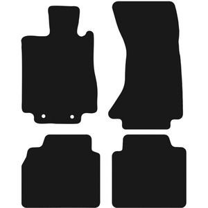BASIC zwarte velours matten voor: Mercedes S W220 4Matic lang (1998-2005)