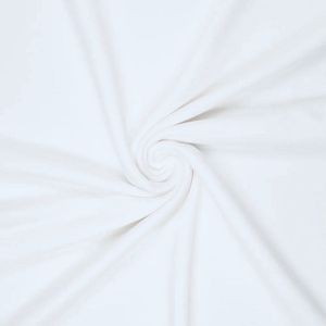 5 meter Witte Tricot / Jersey - Uitzonderlijk Goede Kwaliteit - Oeko-Tex Gecertificeerd