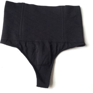 CHPN - Shapewear - Shape underwear - Hoge Taille - Tummy Controll - Thong Panty - Body Shaper - Zwart - Maat 34/36