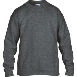 Gildan Heavy Blend™ Classic Fit Youth Crewneck Sweatshirt GI18000B - Dark Heather - 9/11 years (L)