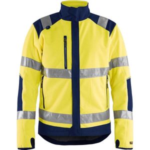 Blåkläder 4888-2524 Fleecejack High Vis Geel/Marineblauw maat XXL