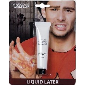 Halloween Vloeibare latex schmink/make-up tube 28 ml - Halloween make-up nephuid/wonden maken