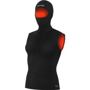 Bare 5/3mm Ultrawarmth Hooded Vest Black Women 10 - Wetsuitvest - Dames - Zwart