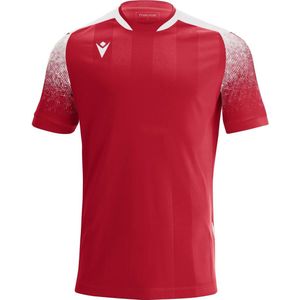 Macron Alioth Shirt Korte Mouw Heren - Rood / Wit | Maat: M