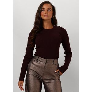 Fabienne Chapot Lilian Slim Pullover Truien & vesten Dames - Sweater - Hoodie - Vest- Bruin - Maat M