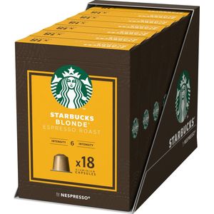 Starbucks by Nespresso capsules Blonde Espresso Roast - 7 doosjes à 18 koffiecups