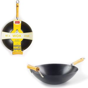 Koolstofstalen Wok met Antiaanbaklaag - 36 cm