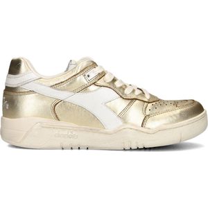 Diadora Met Basket Sneaker Sneakers - Leer - Dames - Goud - Maat 37