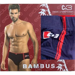 green-goose® Bamboe Herenslip - Grijs en Rood - Maat M - 95% Bamboe - Zacht, Ademend en Hypoallergeen