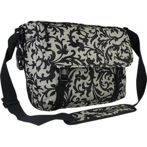 BECK Messenger Decoration Fietstas Black/White
