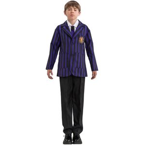 Wednesday © School Uniform Heren Zwart/Violet - Maat M