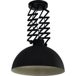 EGLO Donington Plafondlamp - E27 - Ø 45 cm - Zwart/Crème