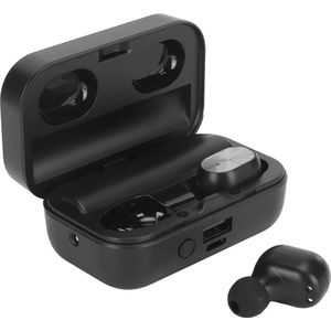Oordopjes voor Taalvertalers Bluetooth 5.3 Simultaan Vertaalapparaat 144 Talen Online Stemvertaler met APP Draadloos Oplaadetui Zaklamp voor Muziekoproep - Veelzijdige HTML Content - Zwart .