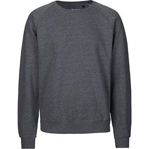 Fairtrade unisex sweater met ronde hals Dark Heather - 3XL