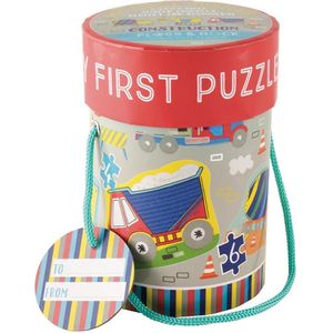 Floss & Rock Bouw - puzzels - 11 x 15 cm - 4 stuks