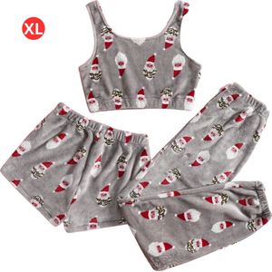 Nivard Kerstpyjama Dames Set - Christmas - Kerst Pyjama - Vrouwen - Volwassenen - Lange & Korte Broek - Shirt - Maat XL