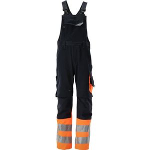 Mascot Safe Supreme Amerikaanse overall met kniezakken 15669-860 - donkermarine/hi-vis oranje - C62 - 82