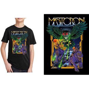 Mastodon - Space Owl Kinder T-shirt - Kids tm 10 jaar - Zwart