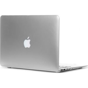 Mobigear - Laptophoes geschikt voor Apple MacBook Air 11 Inch (2010-2016) Hoes Hardshell Laptopcover MacBook Case | Mobigear Metallic - Zilver - Model A1370 / A1465