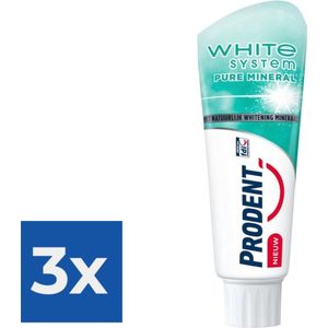 Prodent Tandpasta  White System Pure Mineral - Voordeelverpakking 3 stuks