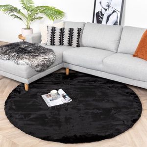 rond vloerkleed fluffy 160 cm