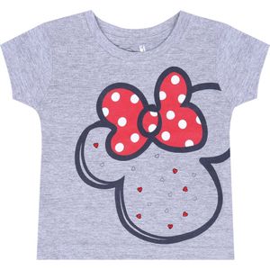 Grijs katoenen meisjes-T-shirt Minnie Mouse DISNEY