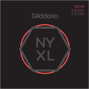 D'Addario NYXL 10-74 Carbon Steel Alloy 8-string - Elektrische gitaarsnaren